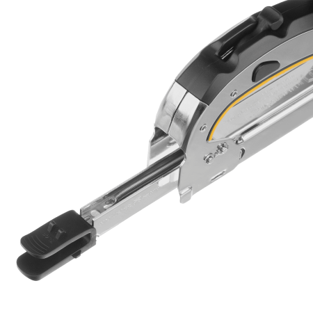 Степлер мебельный DENZEL стальной корпус, быстрая загрузка, регул. силы удара, тип 53, 4-14 мм