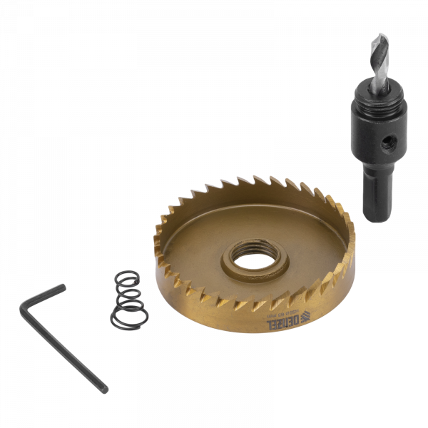 Коронка по металлу DENZEL 724120, 63 мм, HSS, нитридтитановое покрытие