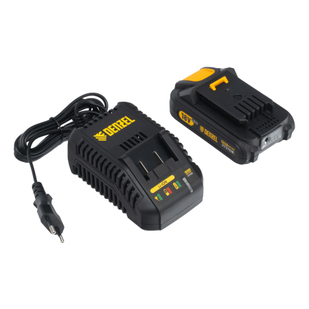 Триммер бензиновый DENZEL DT-52E, 52 см3, неразъемная штанга, электростартер, состоит из 2 частей