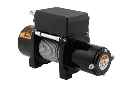 Лебедка автомобильная электрическая DENZEL LB- 2200, 2,2 т, 3,3 кВт, 12 В