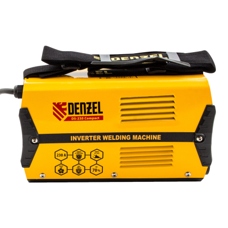 Аппарат инверторный дуговой сварки DENZEL DS-230 Compact, 230 А, ПВ 70%, 1.6-5 мм
