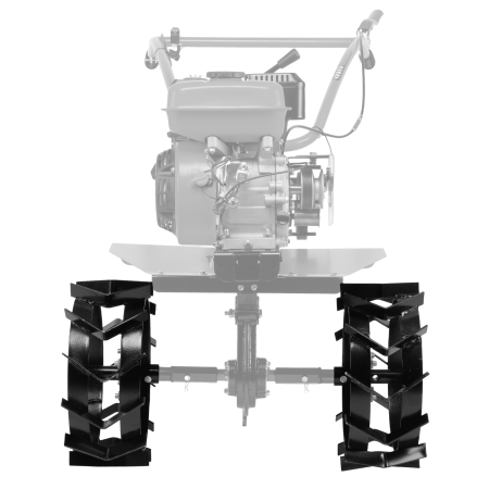 Грунтозацепы DENZEL 380/160 мм, посадка круг 30 мм, комплект 2 шт