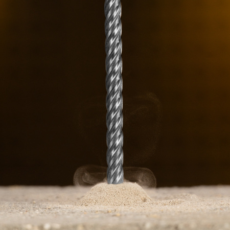 Бур по бетону DENZEL, цельная крестовая пластина, 10x265 мм, SDS PLUS