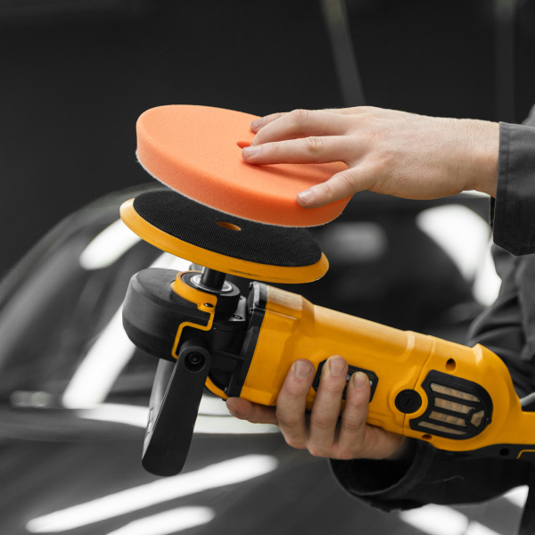 Машина полировальная DENZEL CP-180, 1400 Вт, 180 мм, 0-3000 об/мин