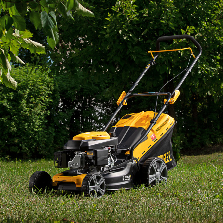 Газонокосилка бензиновая DENZEL GLD-460, 146 см3, ширина 46 см, ручная, 7 уровней
