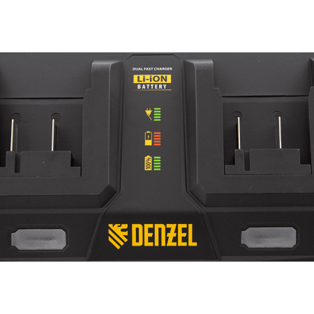 Зарядное устройство на 2 аккумулятора DENZEL IBC-18-3.0-2, Li-Ion, 18В, 3.0 А