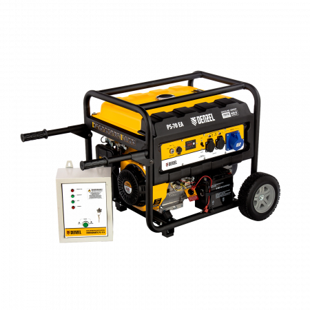 Генератор бензиновый DENZEL PS 70 EA, 7.0 кВт, 230 В, 25 л, электростартер