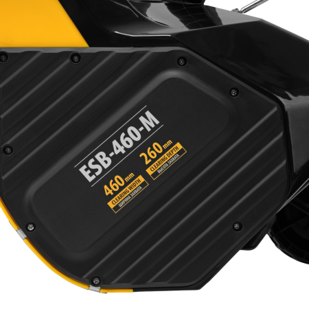 Снегоуборщик электрический DENZEL ESB-460-M, 1.8 кВт, металлический шнек, LED фара