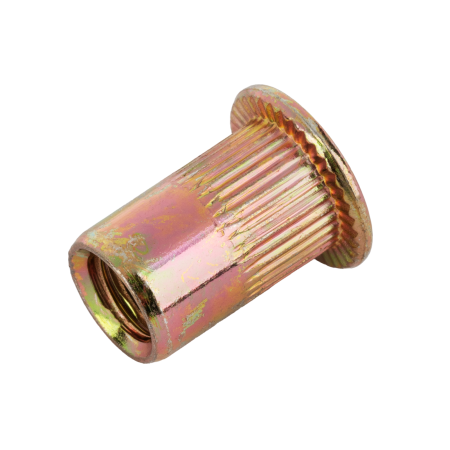 Заклепки резьбовые DENZEL стальные, оцинкованные, М6, пластиковый кейс, 70 шт.