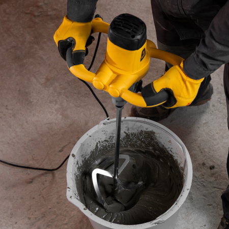 Миксер строительный DENZEL EM-1-1600, 1600 Вт, 180-460/300-750 об/мин