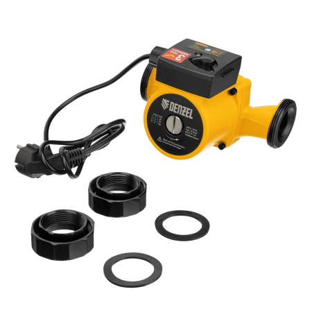 Циркуляционный насос DENZEL CP32-6, напор 6 м, 70 л/мин, 1 м кабель, монт. длина 180 мм