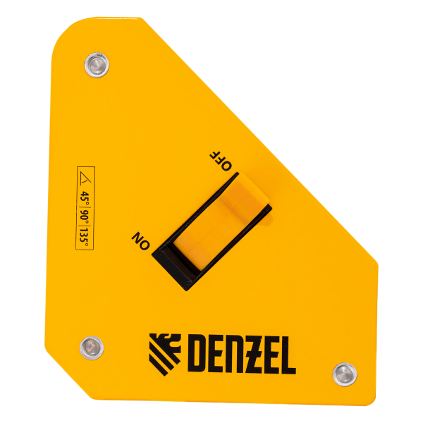 Фиксатор магнитный DENZEL отключаемый для сварочных работ усилие 30 LB, 45х90 град.