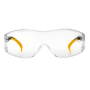 Очки защитные открытые DENZEL поликарбонатные, увеличенная прозрачная линза,  регулируемые дужки