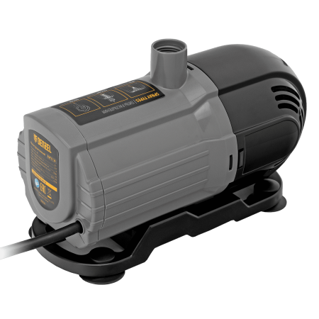 Насос фонтанный DENZEL FNP31-24, 31 Вт, подъем 2,4 м, 1500 л/ч, колокольчик/2 каскада/гейзер