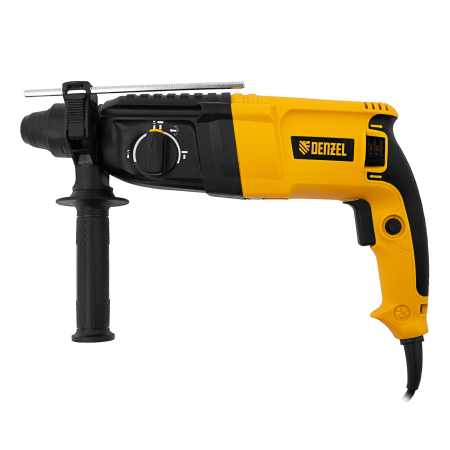 Перфоратор электрический DENZEL RHH-800-26, SDS-plus, 800 Вт, 3 Дж, 3 плюс 1 реж.