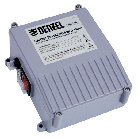 Скважинный насос DENZEL DWC-4-140, 2000 Вт, 6000 л/ч, напор 140 м, центробежный, диаметр 4