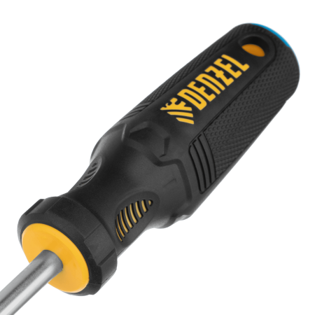 Отвертка DENZEL SL8x150 мм, CrV, трехкомпонентная рукоятка