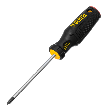Отвертка DENZEL PH1х100 мм, S2, 3к рукоятка