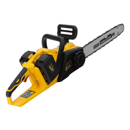 Аккумуляторная цепная пила DENZEL RCS400-36, Li-ion, 36 В, 4 Ач, шина 400 мм, бесщеточная