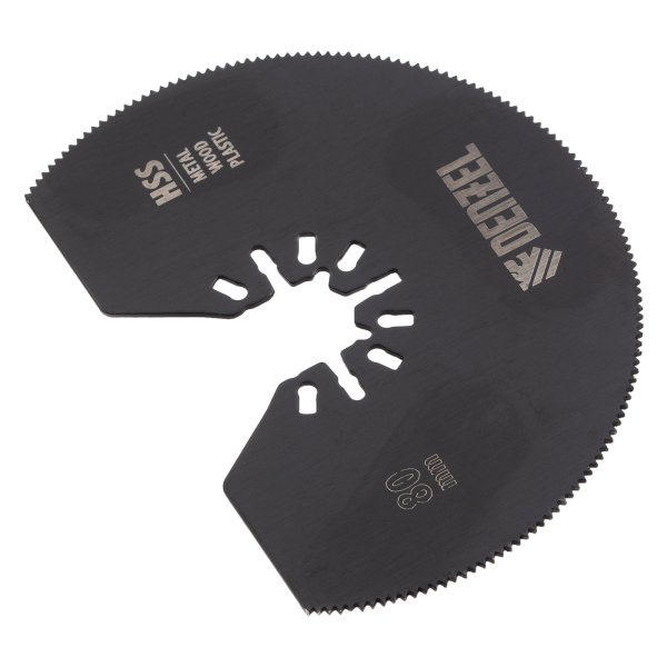 Насадка для МФИ DENZEL 782301 отрезная полукруг, HSS, по металлу и дереву, 80 мм х 1,2 мм