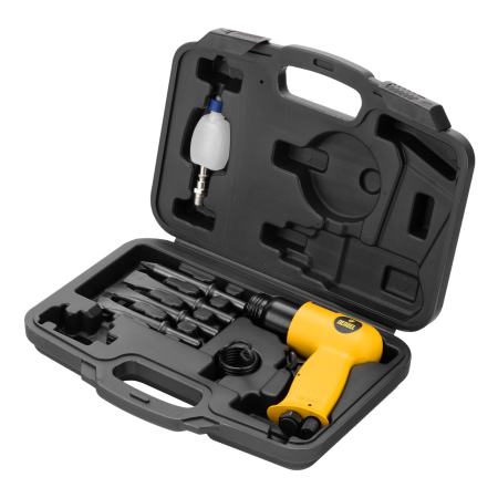 Пневматический молоток DENZEL НР4500 + набор насадок, 113 л/мин, 4500 уд/мин