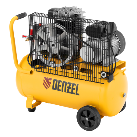 Компрессор воздушный DENZEL BCI2300/50, 2.3 кВт, ременный привод, 50 литров, 400 л/мин