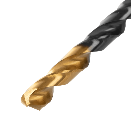 Сверло по металлу DENZEL 6,5 мм, HSS-Tin, Golden Tip, 10 шт.