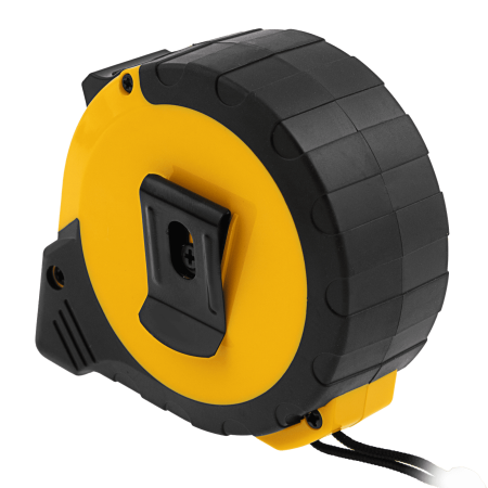 Рулетка DENZEL 10м х 25мм, двухкомп. корпус, кнопка-пауза