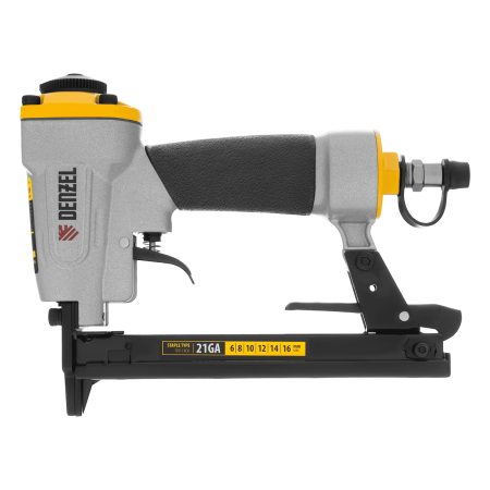Степлер пневматический DENZEL PS8016 для прямоугольных скоб 21GA от 6 до 16 мм