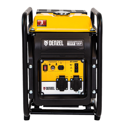 Инверторный генератор DENZEL GT-3500iF, 3.5 кВт, 230 В, бак 5 л, ручной старт