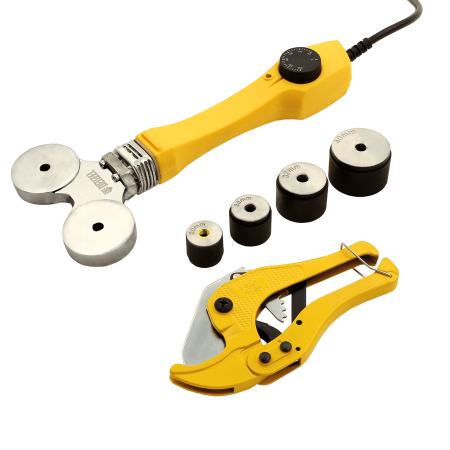 Аппарат для сварки пластиковых труб DENZEL DWP-750, 750 Вт, 0-300 град, 20-40 мм