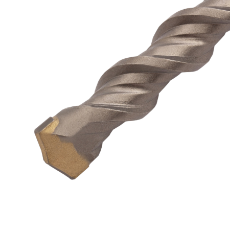 Бур по бетону DENZEL 705046, 18 x 600 мм, двойная спираль, три пылеотводящие кромки