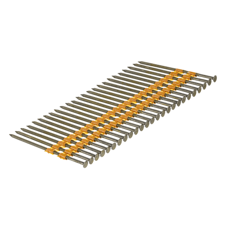 Гвозди DENZEL для пнев. нейлера (крашен.), длина - 90 мм, диам. - 3,05 мм, 2000 шт.