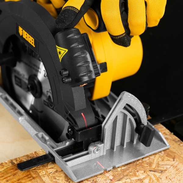 Пила циркулярная аккумуляторная бесщет. DENZEL CCSH-BL-20-185, 185 мм, Li-Ion, 20 В