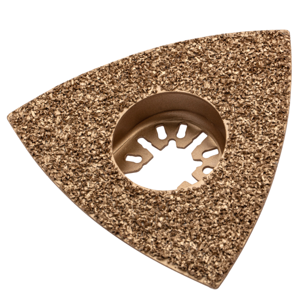 Насадка для МФИ DENZEL 782323 шлифовальная дельтавидная, HM, по плитке и дереву, 78 мм