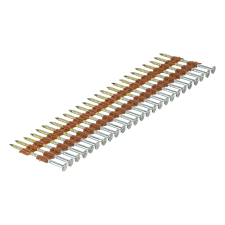 Гвозди DENZEL для пнев. нейлера (оцинк.), длина - 50 мм, диам. - 2,9 мм, 2000 шт.