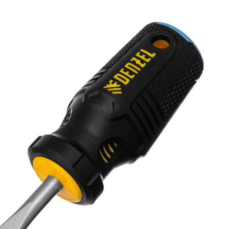Отвертка DENZEL SL6x38 мм, S2, 3к рукоятка