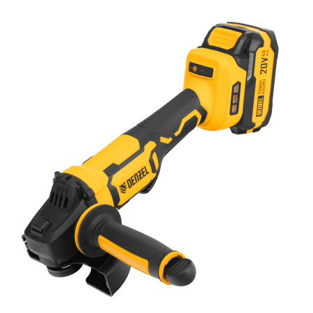 Машина шлифовальная угловая аккумуляторная бесщет. DENZEL AGH-BL-20-125, Li-Ion, 20 В