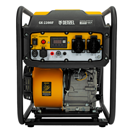 Генератор инверторный DENZEL GK-2200iF, 2,2 кВт, 230 В, ручной старт