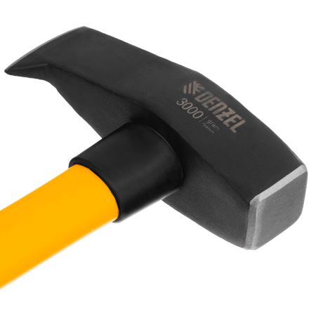 Колун-кувалда DENZEL 3000 г, кованая, фибергласовая  рукоятка c TPR покрытием, 880 мм