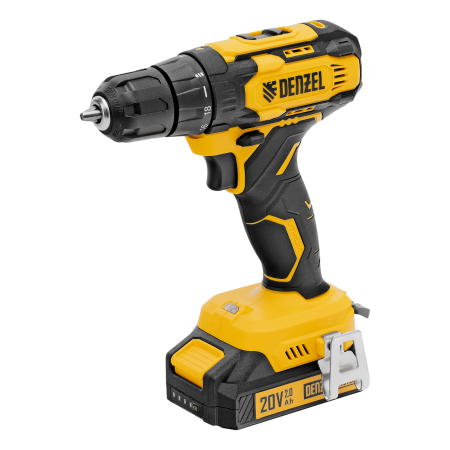 Дрель-шуруповерт аккумуляторная DENZEL CDQ-20, Li-Ion, 20 В Дрель-шуруповерт аккумуляторная DENZEL CDQ-20, Li-Ion, 20 В