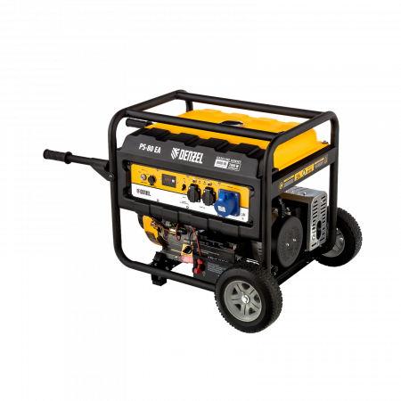 Генератор бензиновый DENZEL PS 80 EA, 8.0 кВт, 230 В, 25 л, электростартер