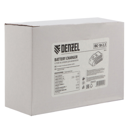Зарядное устройство для аккумуляторов DENZEL IBC-18-2.3, Li-Ion, 18 В, 2.3 А