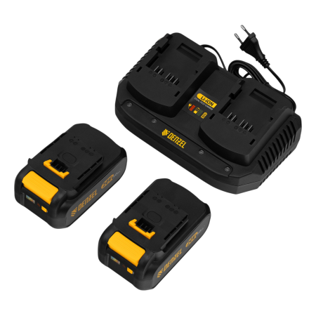 Снегоуборщик аккумуляторный DENZEL ESB-560Li, 560 мм, 40В, 2 АКБ 5 Ач, ЗУ, метал. шнек