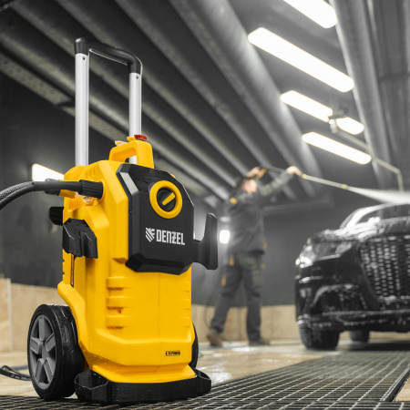 Моечная машина высокого давления DENZEL K 70 Power, 2500 Вт, 180 бар, 600 л/ч, асинхронный двигатель