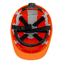 Каска защитная ударопрочная DENZEL ABS/PC, плавная регулировка, модель «Форвард» (К-05), оранж.