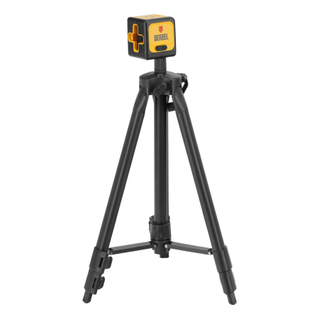 Лазерный уровень DENZEL DQB-T, 30 м, зеленый луч, батарейки, штатив