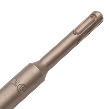 Бур по бетону DENZEL 705045, 18 x 460 мм, двойная спираль, три пылеотводящие кромки Бур по бетону DENZEL 705045, 18 x 460 мм, двойная спираль, три пылеотводящие кромки