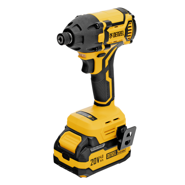 Винтоверт ударный аккумуляторный бесщет. DENZEL CIDH-BL-20-270, Li-Ion, 20 В