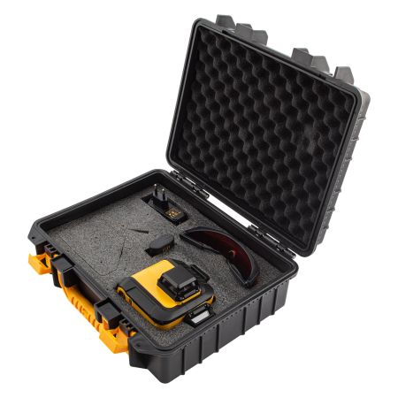 Лазерный уровень DENZEL LX 360-3 Red, 30 м, 635 нм, Li 2800 мАч, 5/8 дюйм